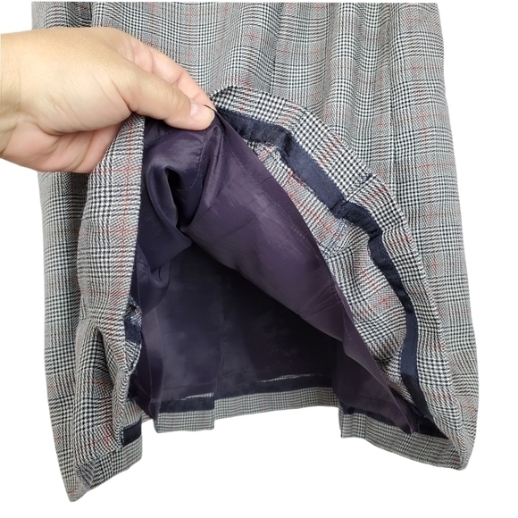 Vintage Preston & York sz 10 wool plaid skirt - Picture 5 of 9